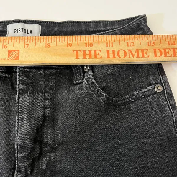 Pistola‎ Women’s Jeans Black Skinny Mid Rise Size 28 Good Condition - Image 10