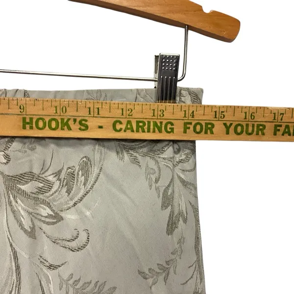 Vintage Y2K Large‎ Long Skirt Gray Embroidered Classic 90 Normcore Maxi Academia - Image 5