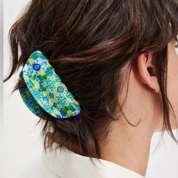 Free People Well Traveled Acrylic Hair Clip in Lemon Tree NWT - Image 2