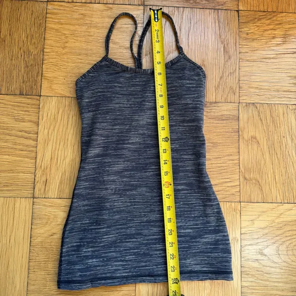 Lululemon Power Y Tank, Black Wee Stripe, Size 2, VGUC - Image 9