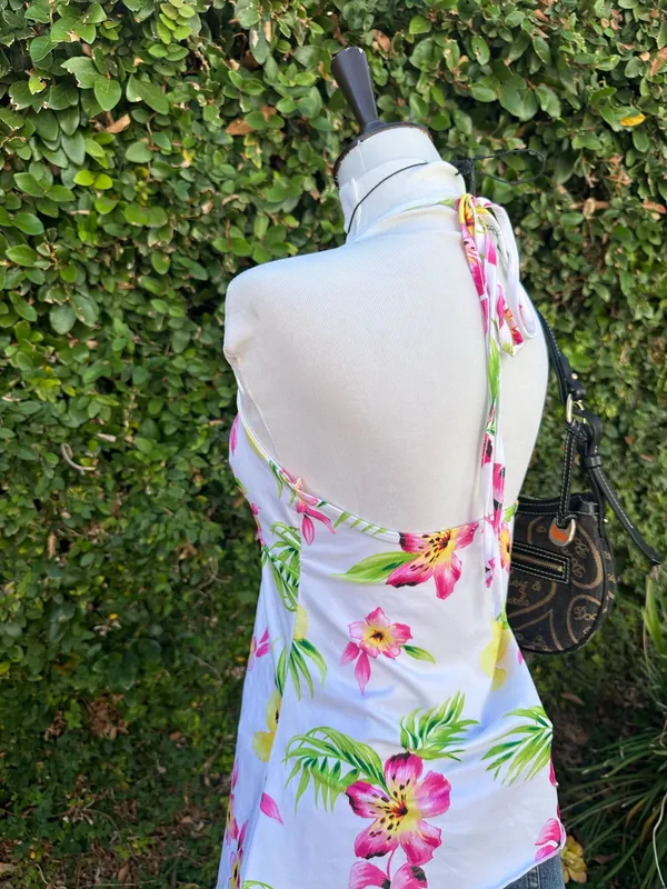 ✨Y2k floral halter top Multiple Size L - Image 3