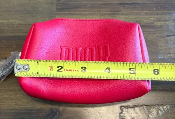 Dior Red Cosmetic Bag Hot Clutch Bag Make Up Case Travel Pouch Logo Small - Image 2
