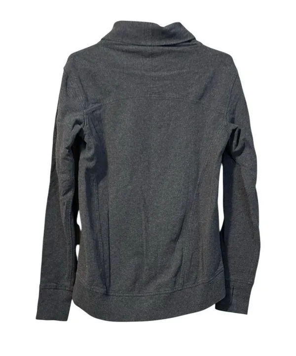 Lululemon Womens Pleated Gray Long Sleeves Turtleneck Blouse Size 6‎ - Image 2