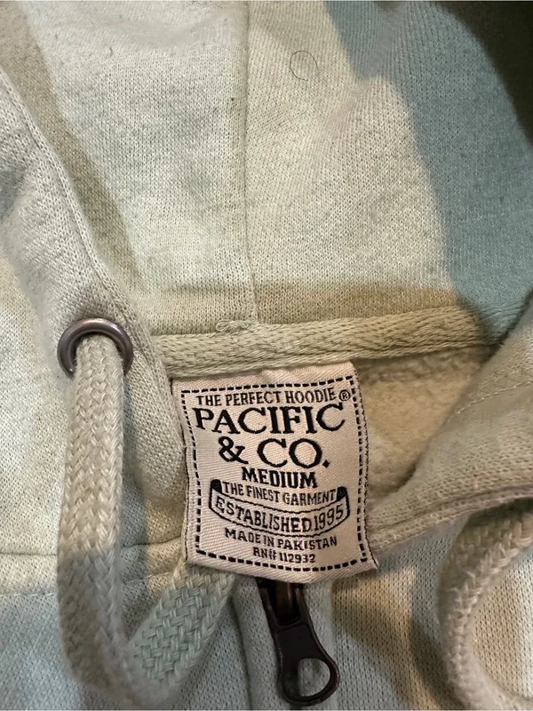 FT Lauderdale Floral Zip-Up Hoodie - Light Sage - Image 3