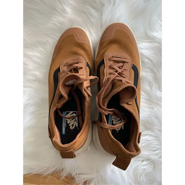 Vans unisex brown/orange sneakers men’s 9.5 and women’s 11 - Image 6