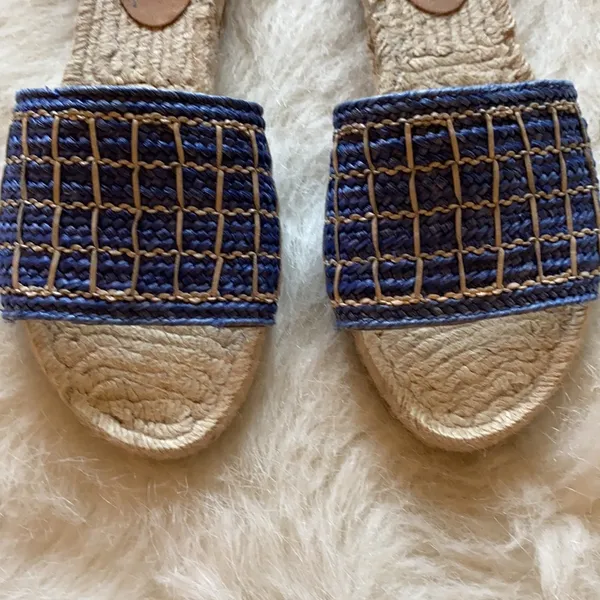 Espadrille Sandals Tan Size 7.5 - Image 2