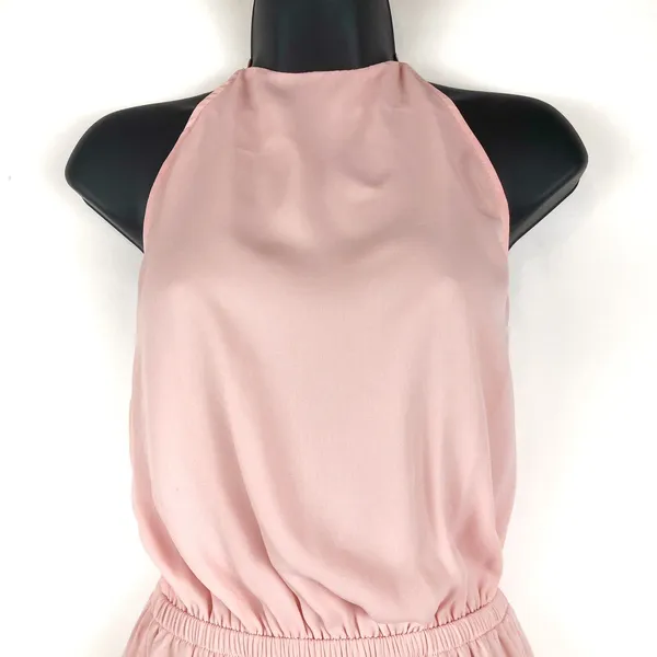 SHOW ME YOUR MUMU Heather Frosty Pink Halter Dress Medium AS IS - Image 3