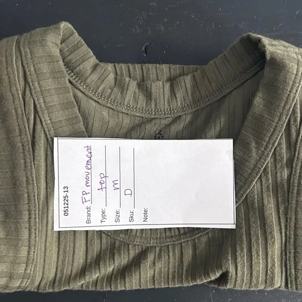 Free People‎ Tank Top Green Medium - Image 11
