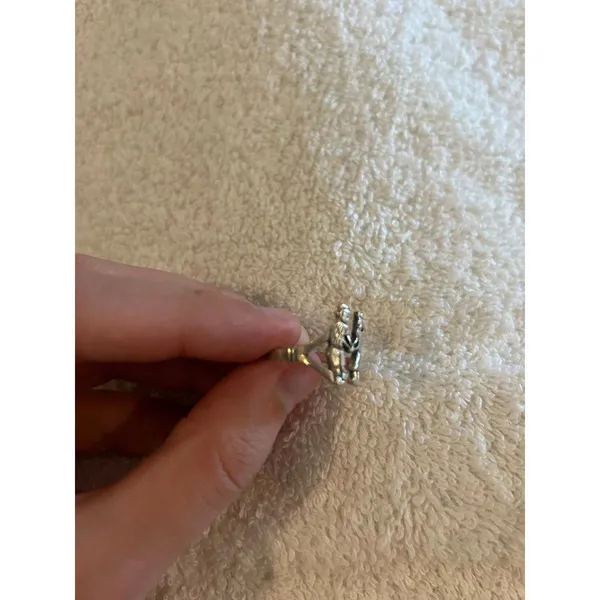 ring band sterling silver 925 beautiful unique size 7 1/2 - Image 4