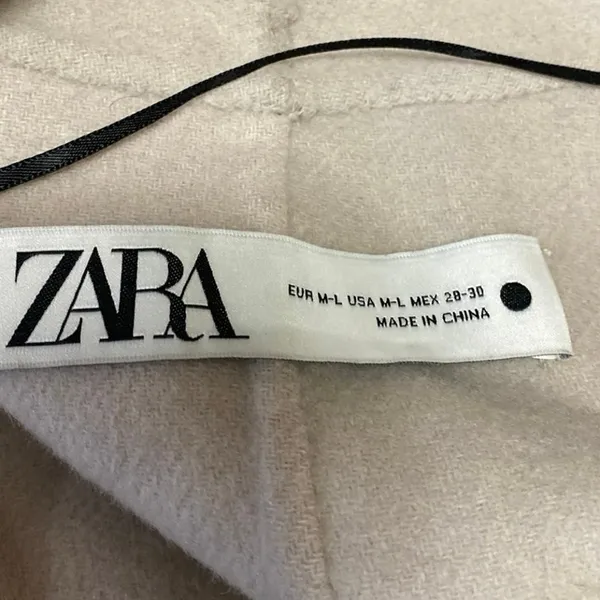 Zara Women's Beige Sleeveless Belted Pocket Long Trench Coat Jacket Size M/L - Image 4