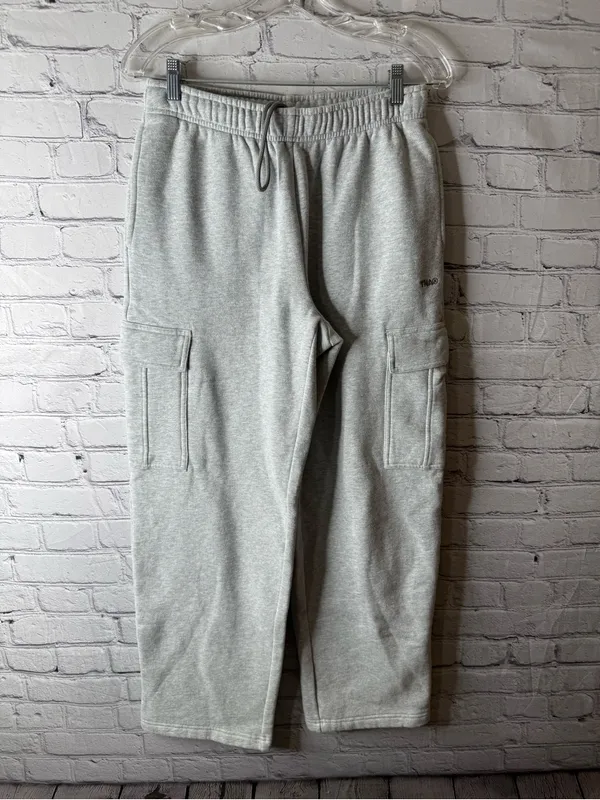 Womens TNA sweat fleece gray Cargo Sweatpants - Comfortable Everyday Joggers - Image 2