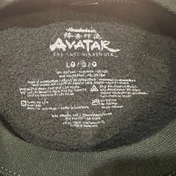 Avatar Earth Kingdom Badgermoles Sweatshirt Size L Green Long Sleeve - Image 4