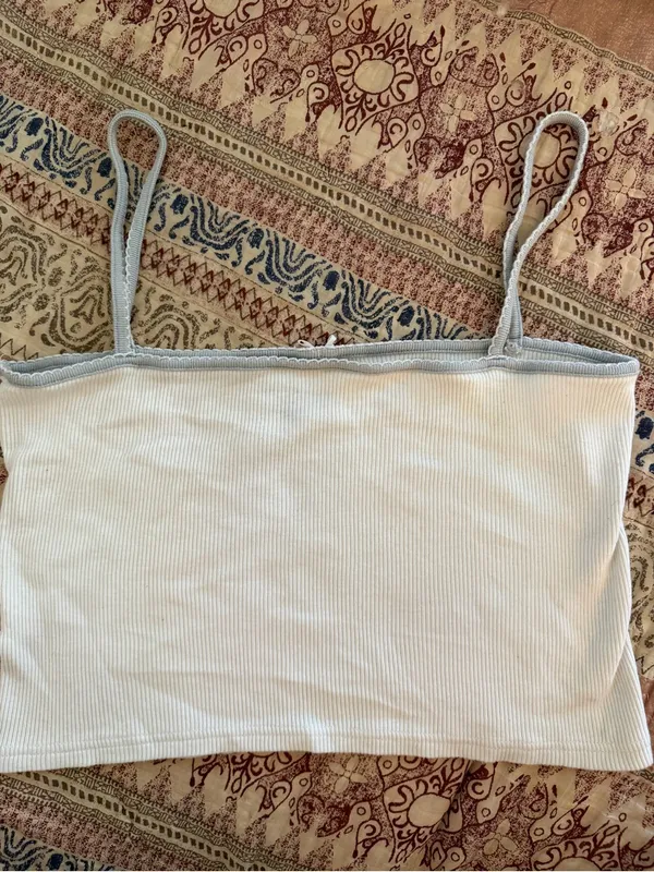 Brandy Melville white bow tank top - Image 3