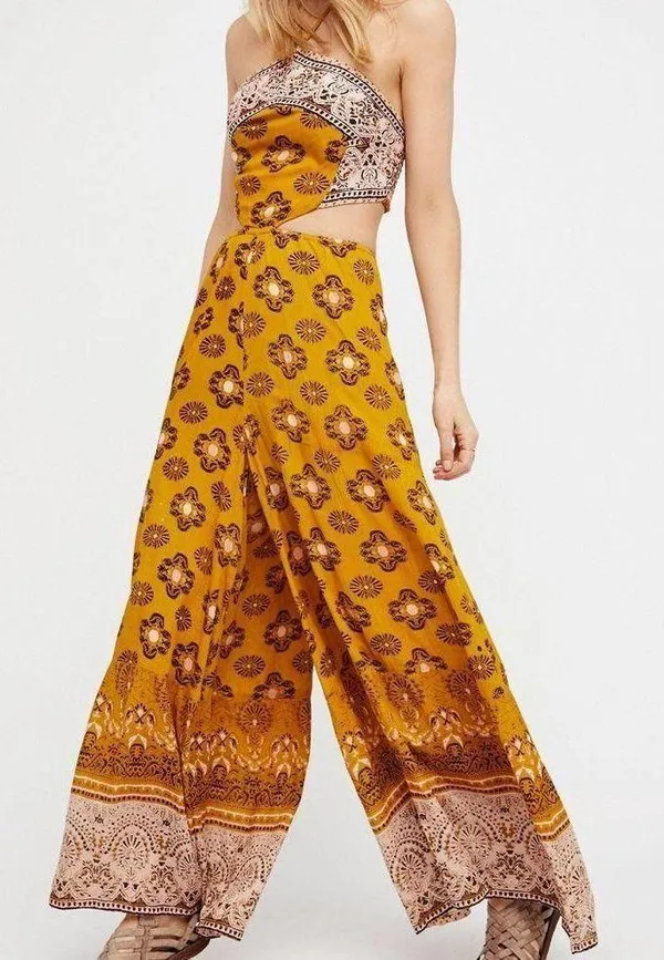 mariabelle yellow mustard jumpsuit - Image 3
