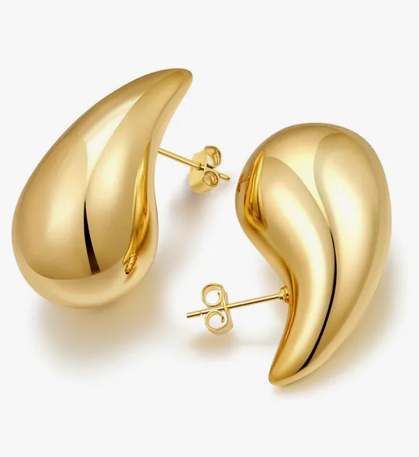 Gold Drop Earrings - Image 6