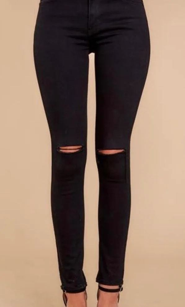 Just Black Denim Distressed Jeans - Image 3