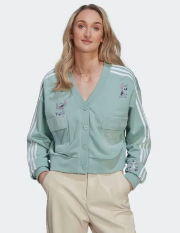 Disney Lilo & Stitch Cardigan Women's In Hazy Green - Image 2