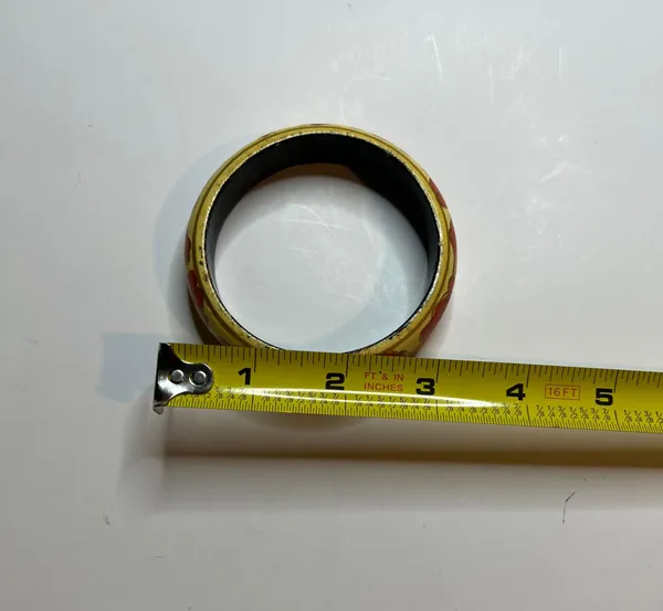Womens Bangle Bracelet Yellow And Orange - Image 4