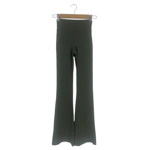 Lululemon Groove Super-High-Rise Flared Pant Army Green Size 0 Nulu - Image 2