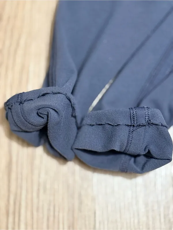 Lululemon Women's Size 4 Gray Ruched Full Zip Hoodie Jacket Heathered Panels - Image 7