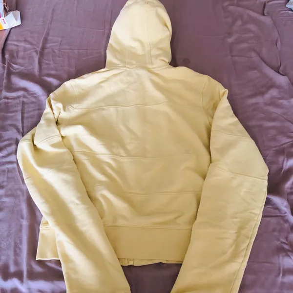 Le Tigre Butter Yellow Zip Up Hoodie - Image 2