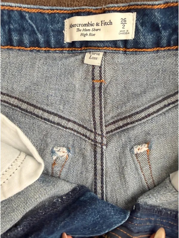 Abercrombie Curve Love Jean Shorts - Image 3