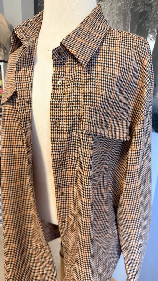 Princess Polly Willa Shirt Plaid Button Down Flannel - Image 2