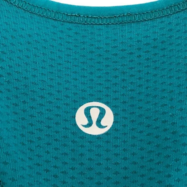 Green Lululemon Ebb to Train Bra Laguna Size 8 Sports Bra Crop Top - Image 6