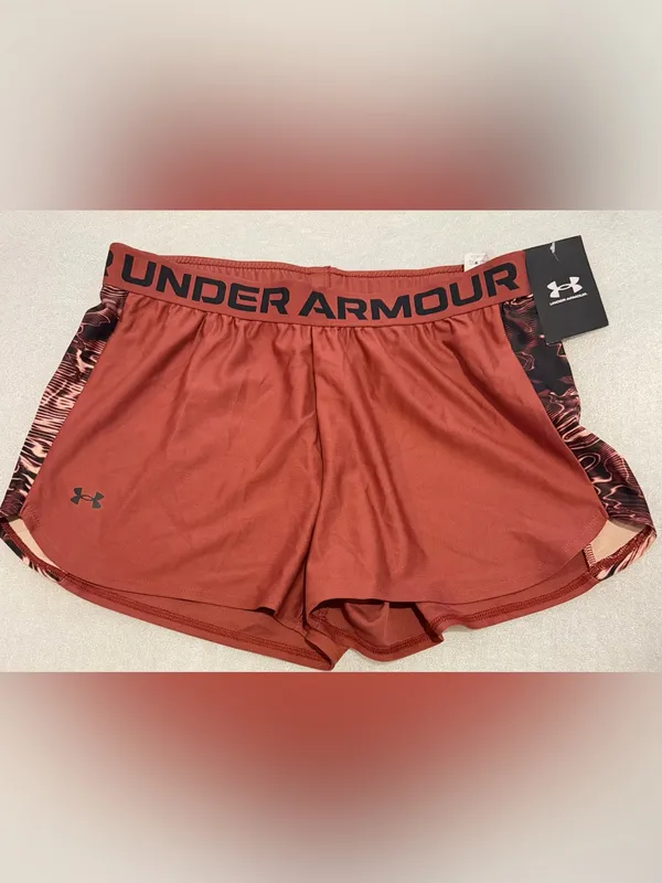 Under Armour Women's Red Burnt Training Shorts NWOT - Image 2