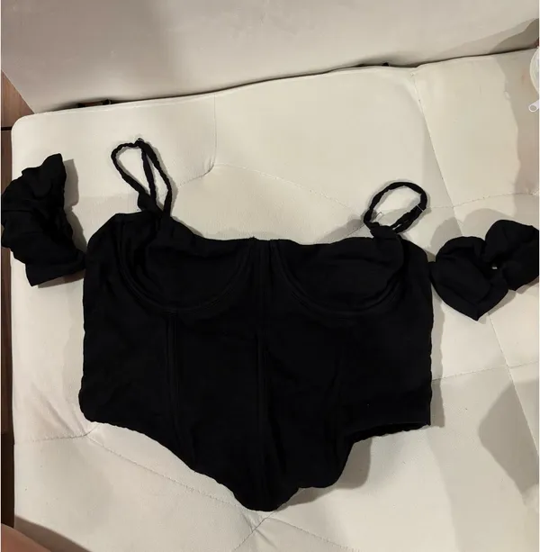 White Fox Boutique I Almost Do Black Bustier - Image 3