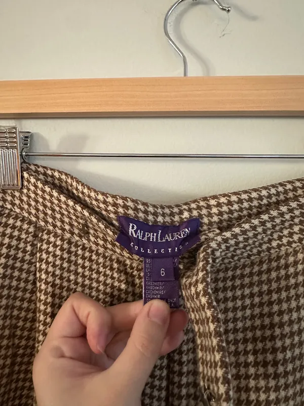 Polo Ralph Lauren Houndstooth Purple Label Trousers - Image 10