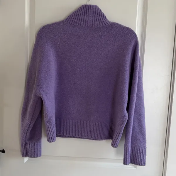 Zara Purple Turtleneck‎ Sweater - Image 3
