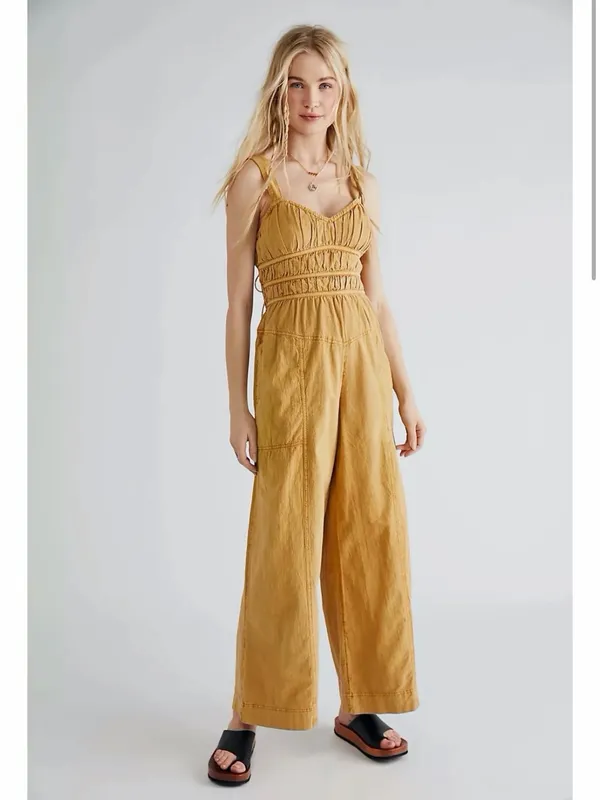 Free people After All Rouched Jumpsuit - Image 4