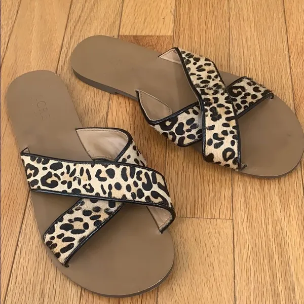 J.Crew Sandal Criss Cross Slides SeaSide 6 - Image 2