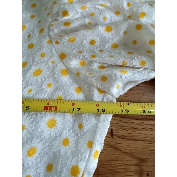 Staud Juniper Daisy Floral Mini Dress Square Neck Balloon Sleeve Size 10 - Image 8