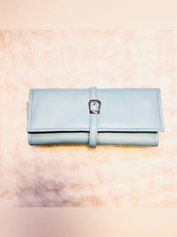 Vintage EKA Genuine Leather Travel Jewelry Roll Organizer Clutch Colombia⁠ - Image 3
