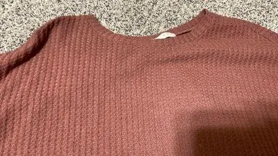 Romwe Waffle Knit Cropped Sweater - Image 5
