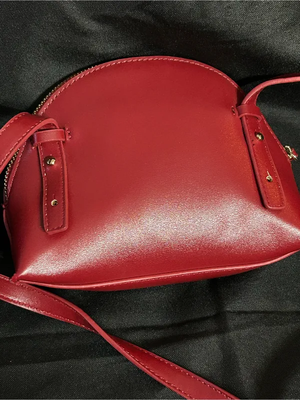 Forever 21 Women’s Red Crossbody Shoulder Tassel Bag - Image 2