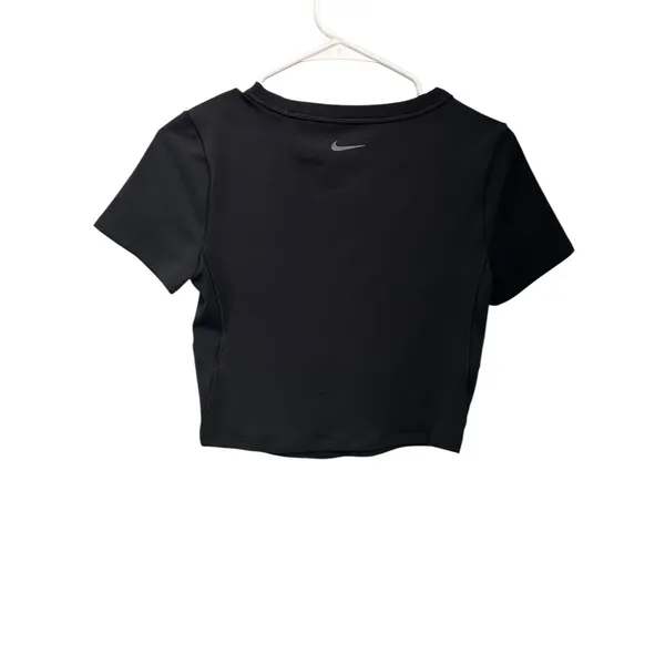 Nike One Fitted Women's Dri-FIT Short-Sleeve Cropped Top Black Size M NWT - Image 7