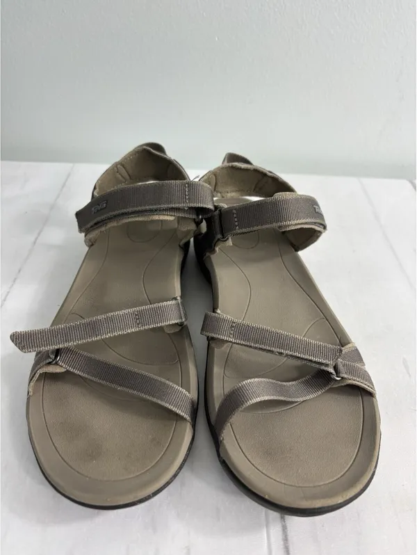 Teva Women's Verra Taupe Sandals Sz 10 Adjustable Straps Cushioned Footbed - Image 3