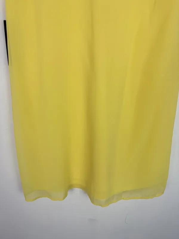NWT Lulus Freestyle Shift Dress Short Sleeve V-Neckline Mini Yellow Size XS NEW - Image 8
