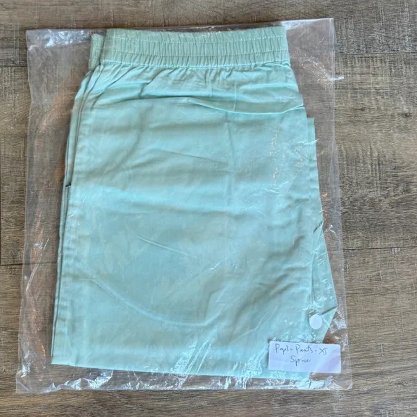 New LAKE Pajamas Poplin Pajama Pants Spruce Green‎ XS - Image 5