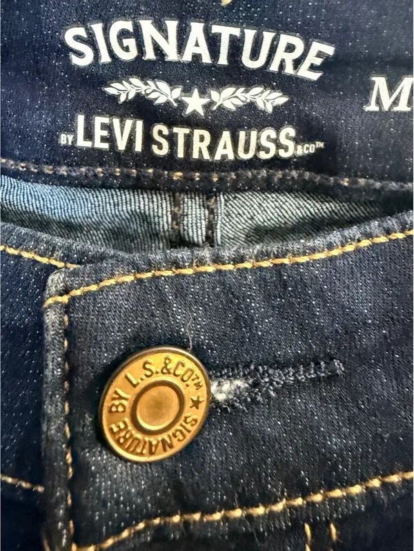 Levi Strauss Signature Modern Boot Cut Jeans Women’s 12L W31 L34 Dark Stretch - Image 3