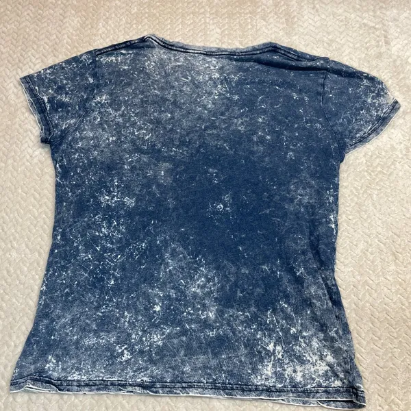 Disney Acid Wash Mickey Mouse Short Sleeve T-shirt‎ Women Size XL - Image 5