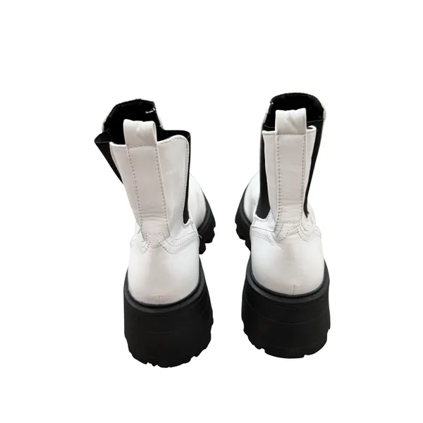 Topshop White Chunky Chelsea Boots Lug Sole Platform Ankle Booties Size 40 - Image 4