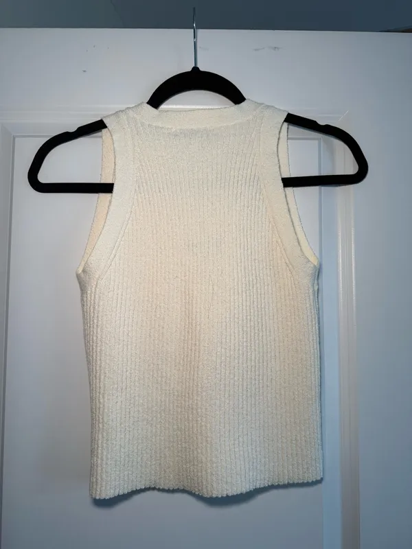 Miou Muse Boutique Knit Tank White - Image 5