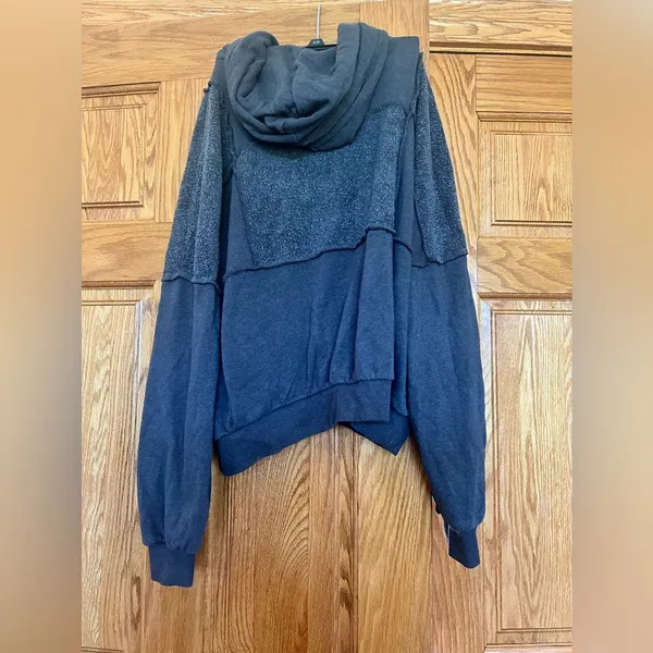 Aerie - Sherpa Patchwork Oversized Hoodie Pullover - Image 6