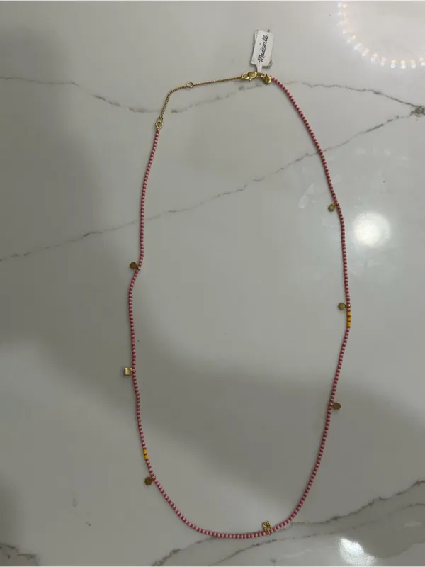 Madewell Beaded Long Station Necklace - Image 3