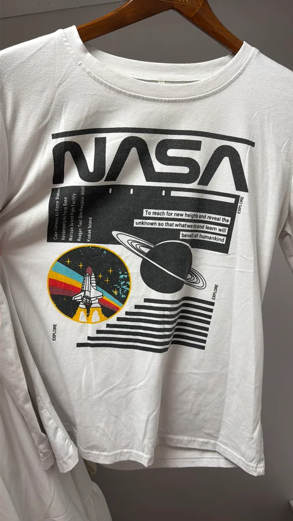 NASA Shirt White Size M - Image 2