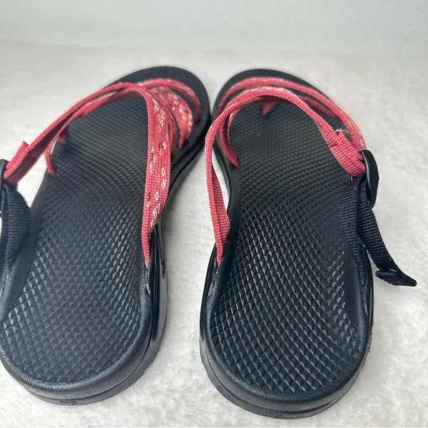Chaco Arch Support Women's Sandals in Pink Adjustable Straps in Black Sole W9 - Image 5